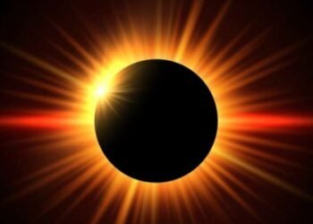 A nice picture of solar eclipse.