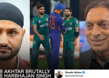 ভাৰতৰ পৰাজয়ৰ পিছত শোয়েব আখটাৰে জ্বলা জুইৰ ওপৰত ঢালিলে ঘিউ; হৰভজনক ৰাজহুৱাভাৱে কৰে ট্ৰ’ল