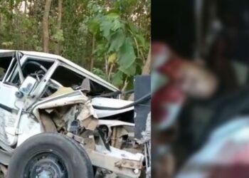 ভয়ংকৰ পথ দুৰ্ঘটনা; জলসিঞ্চন বিভাগৰ অভিযন্তাসহ ২জনে হেৰুৱালে প্ৰাণ, কাৰ্লভাৰ্টৰ ৰেলিঙত খুন্দা ব’লেৰৰ