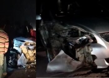 ভয়ংকৰ পথ দুৰ্ঘটনা; মাৰুতি এছএক্স ৪ আৰু টাটা টিগৰ বাহনৰ মুখামুখি সংঘৰ্ষ