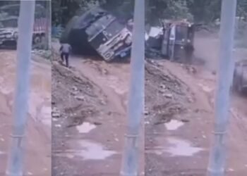 ট্ৰাক চালকে এনেদৰে গাড়ী ঘূৰোৱা ভিডিঅ’ হয়টো আপুনি কেতিয়াও দেখা নাই; ভিডিঅ’টো চালে আপোনাৰ হাঁহিও উঠিব, ভয়ো লাগিব, চাওক Viral Video