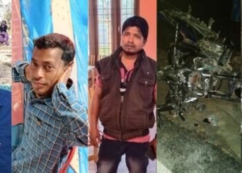 ভয়ংকৰ পথ দুৰ্ঘটনা; ৰখাই থোৱা ট্ৰাকত খুন্দা বাইকৰ, একেলগে ৩জন যুৱকে হেৰুৱালে প্ৰাণ, নিহত ৩জনৰ ভিতৰত এজন নৱ বিবাহিত আৰু এজন আক্ৰাছু নেতা