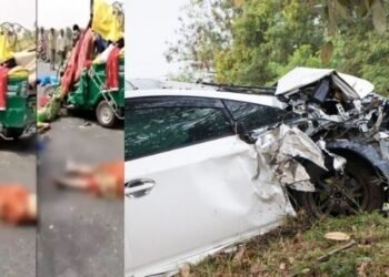 কৰুণ! বলেৰ’ আৰু টেম্প’ৰ ভয়ংকৰ খুন্দা; দুৰ্ঘটনাটোত ২টি কণমানি শিশুসহ ৮ গৰাকী লোকে থিতাতে হেৰুৱালে প্ৰাণ, দুৰ্ঘটনাটো ইমানেই ভয়ংকৰ আছিল যে দুয়োখন বাহন সম্পূৰ্ণৰূপে বিধ্বস্ত