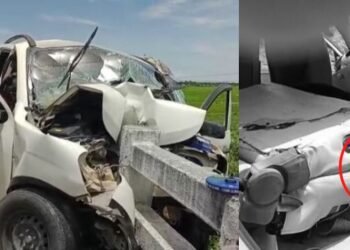 ভয়ংকৰ! জাইল’ বাহনে নিয়ন্ত্ৰণ হেৰুৱাই খুন্দা মাৰে ভঙাদলঙৰ ৰেলিঙত; কৰুণ মৃত্যুক সাৱটিলে দুজনে, দুৰ্ঘটনাটো ইমানেই ভয়ংকৰ আছিল যে বাহনখন গৈ ওলমি থাকে দলঙৰ ওপৰত