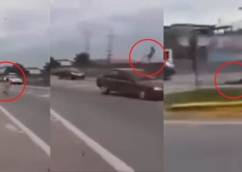 সাৱধানৰ মৰণ নাই! এনেই কোৱা নহয় ৰাস্তা পাৰ হওঁতে সোঁৱে-বাঁৱে চাব লাগে বুলি; ভিডিঅ’টো চাওক আৰু সাৱধান হওক, গাৰ নোম শিঁয়ৰি উঠোৱা এটা Viral Video