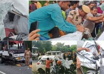 ভয়ংকৰ! ভুল দিশেৰে গৈ আছিল বাছ; ফলত বাছখনে প্ৰচণ্ড জোৰত খুন্দা মাৰে এখন গ্ৰেণ্ড আইটেনক, থিতাতে প্ৰাণ হেৰুৱালে এগৰাকী মহিলা চিকিৎসকে, দুৰ্ঘটনাটো ইমানেই ভয়ংকৰ আছিল যে চূৰ্ণ-বিচূৰ্ণ হৈ যায় গ্ৰেণ্ড আইটেনখন