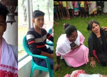 কৰুণ! স্কুল ছুটিৰ পিছত ঘৰলৈ উভতিছিল; কিন্তু ঘৰ গৈ নাপালে, পথৰ বোকা গাত চিটিকি পৰাত বোকাখিনি ধুবলৈ গৈ প্ৰাণ হেৰুৱালে ৰোহিতে, পৰিয়ালটোত এতিয়া কান্দোনৰ ৰোল