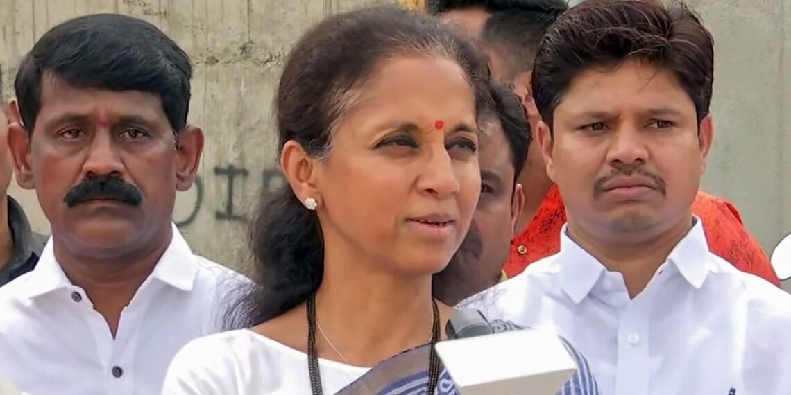 হিমন্ত বিশ্ব শৰ্মাক উভতি ধৰিলে এন চি পি নেত্ৰী সুপ্ৰিয়া ছোলেয়েঃ